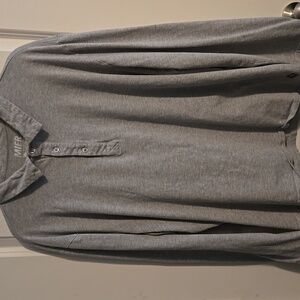 MIER Men's Grey Long Sleeve Shirt